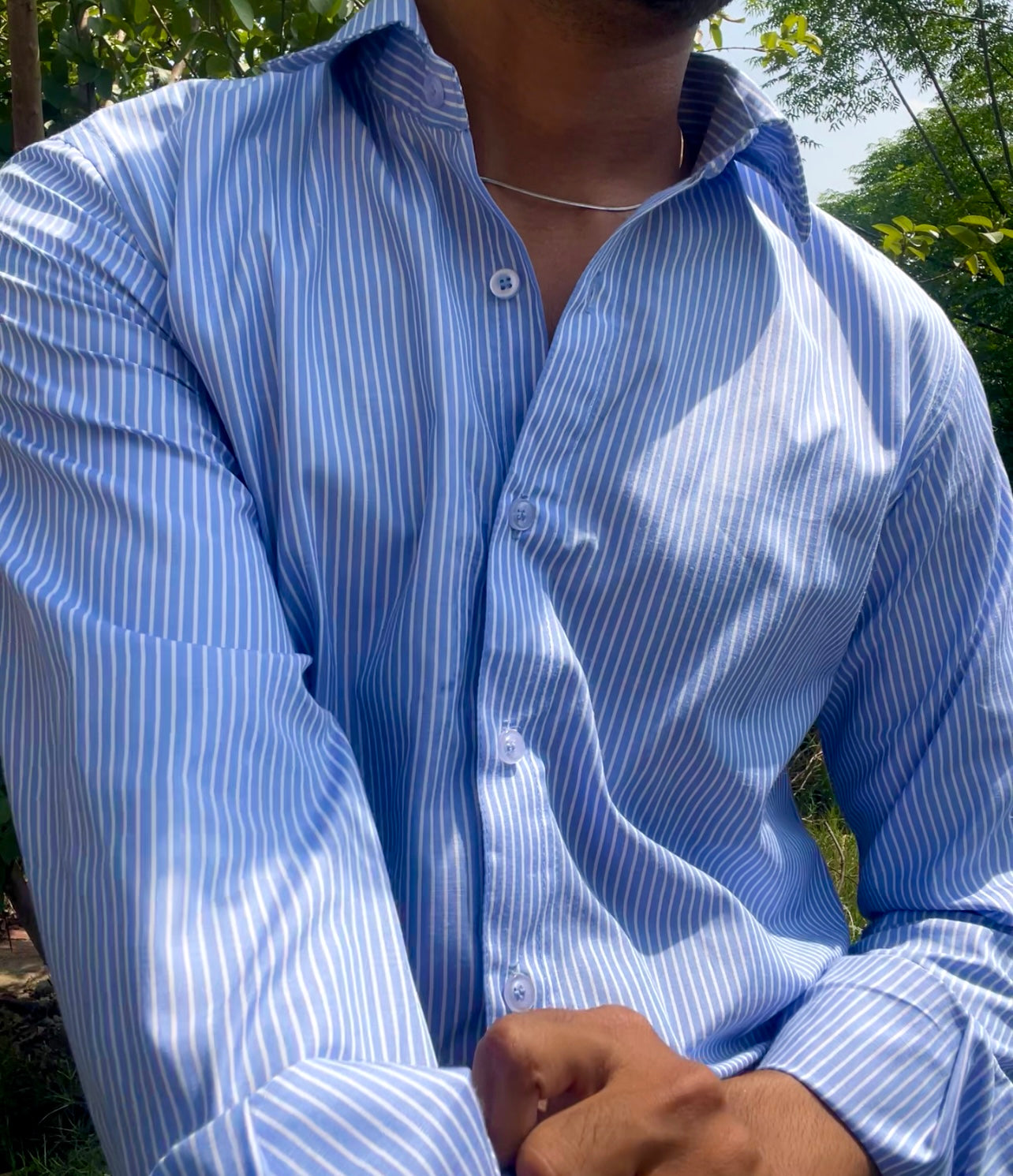 Blue Striped (Shirt Fabric)